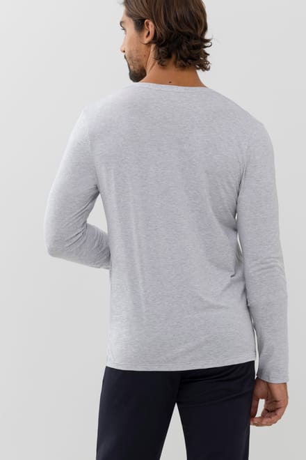 Shirt met lange mouwen Serie Dry Cotton Colour Light Grey Melange