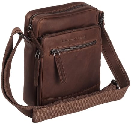 The Chesterfield Brand Schoudertas Birmingham Shoulderbag Brown Bruine