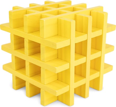 Planks 2 Play Gekleurde Houten Plankjes Set - 45 stuks - Geel