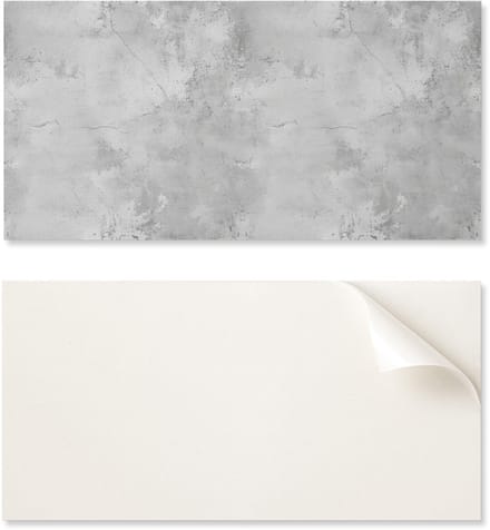 Zelfklevend vinylpaneel met print, 100x50 cm, betontextuur met scheuren.