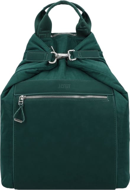 JOST Rugzak Schoudertas met laptopvak Roskilde X-Change Bag Bottlegreen Donkergroen