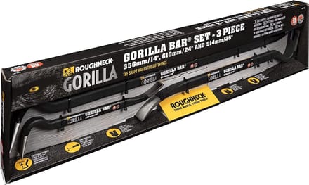 Gorilla - Bar set - Gorilla Bars 350mm 600mm 900mm - 3 stuks - veelzijdig en sterk