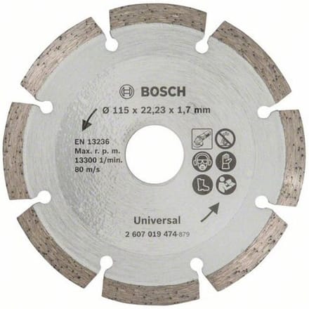Bosch - Diamantdoorslijpschijf Universal 115 x 22 x 1,7 x 7,0 mm
