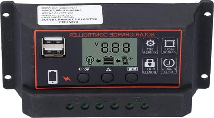 Slimme Laadcontroller - Zonnepaneel Regelaar - Off Grid Stroom - PWM Laadbeheer - 30A Systeem - Rood