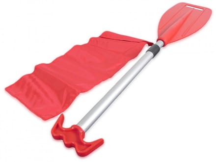 Telescopische peddel met boothaak en nylon tas