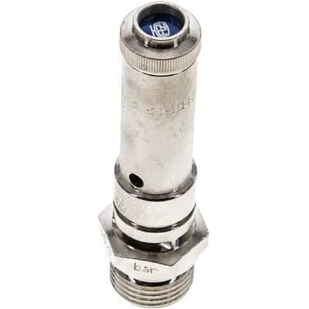 G 1/2'' vernikkeldMessing Vooringesteld Overdrukventiel 16 Bar DN 8 - SFL-BN-8-16-012