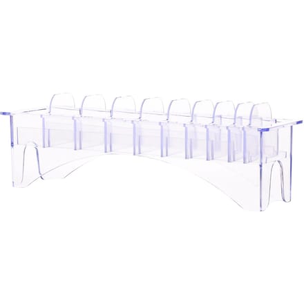 Boîte de Base à 10 grilles pour tondeuse à cheveux universelle, Guide de peigne de limite, taille de fixation, remplacement de barbier, accessoires d'outils de coiffure transparent