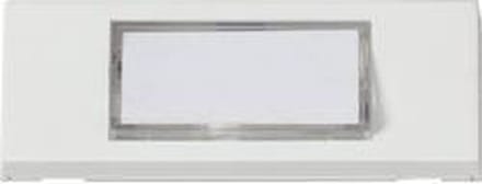 Heidemann 70060 Belplaat Met naambord 1-voudig Zuiver wit 24 V/1 A