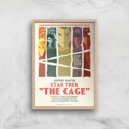 The Cage Giclee - A4 - Wooden Frame