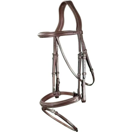 Dy'on - Dy'on - Flash Noseband Bridle Hunter - Brown - Maat Full