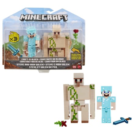 Minecraft Create-A-Block Box Assortiment - Figuren Van 8 cm - Vanaf 6 Jaar - Minecraft - GTT53 - Willekeurig Model