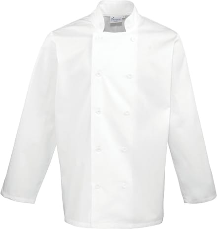 Schort/Tuniek/Werkblouse Unisex S Premier White 65% Polyester, 35% Katoen
