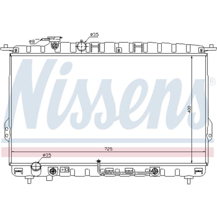 Radiator, motorkoeling NISSENS 67028