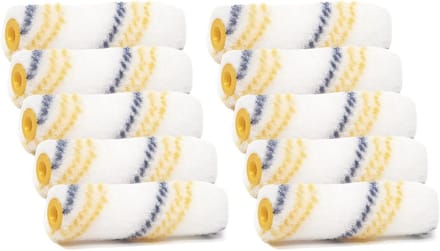 Schilder Lakrollers - Verfrollen set - Gladde oppervlakken - Pluisarm vezels - 15 cm breed - Wit