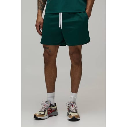 Racer Fit Tricot Jersey Short | Forest | Size Small