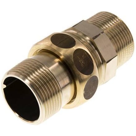 Rechte Aansluiting R1 1/4'' Messing Vlakke Afdichting Centellen 16bar