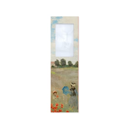 Boekenlegger met loep, Monet, Veld met klaprozen