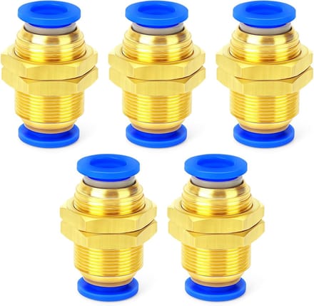 Solidchoice - Set van 5 Pneumatische Connector Koppelingen 6MM
