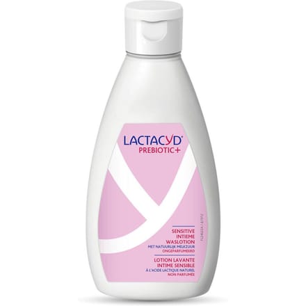 Lactacyd Prebiotic+ - Intieme Waslotion - Gevoelig - Ongeparfumeerd - Met Prebiotica - 200 ml