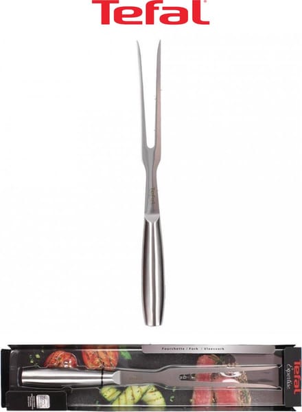 Tefal Expertise Chronium Carbon Roestvrijstalen Vleesvork - 30 cm