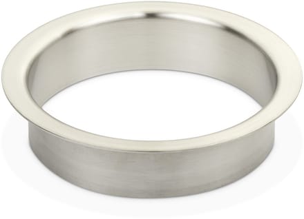 Doorwerpring Ø 180 x H 41,5 mm Roestvrij staal geborsteld