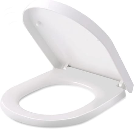 Toiletdeksel D-vorm Softclose met Antibacteriële Eigenschappen en Verstelbare Scharnier