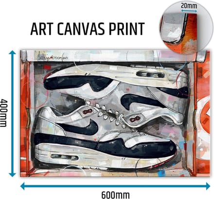 Sneaker canvas shoebox OG dark obsidian 60x40 cm