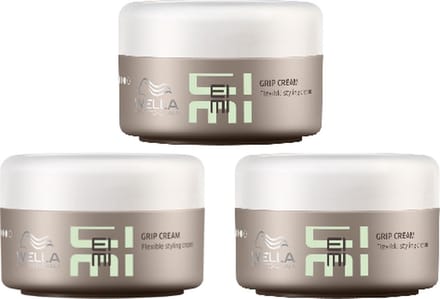 Wella EIMI - Texture - Grip Cream - Flexible Styling Cream - 3 x 75 ml