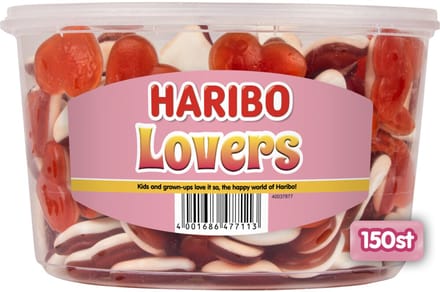 Haribo Lovers - snoep met schuim - 150 stuks silo