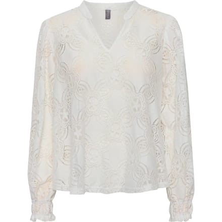 Blouse met lange mouwen Relaxed fit Spring Gardenia white