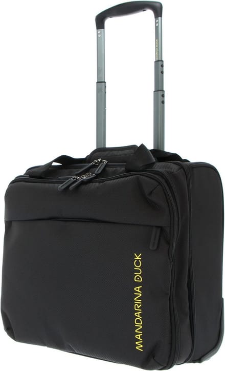 MANDARINA DUCK Trolley met laptopvak Zephyr Rolling Tote Black Zwart 40cm