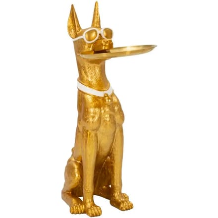 Hondenvormige statuette met een schotel Mauro Ferretti
