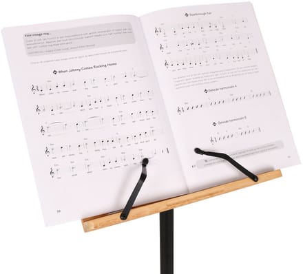 Muziekstatief - Incl. bladmuziek-clips - Innox ISA 08 - Hout / naturel