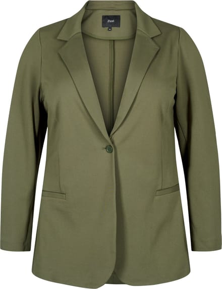 ZIZZI JMADDIE, L/S, BLAZER Dames Jas - Dark Green - Maat 44