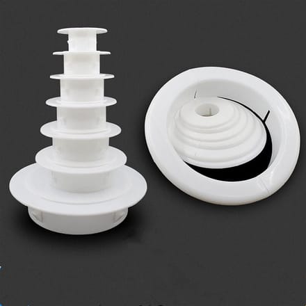 Ventilatierooster Afdekking - Paneel Concealer - Muur Gaten Afdekken - Geïntegreerd Ontwerp - 60 mm - Wit
