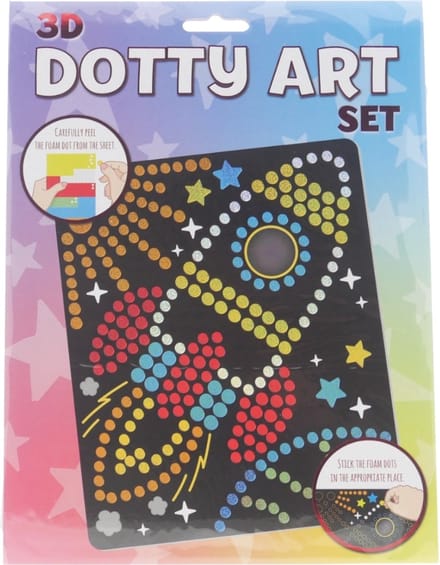 "Wins holland 3D Dotty art ""Raket"" - Knutselset voor stippenkunst"