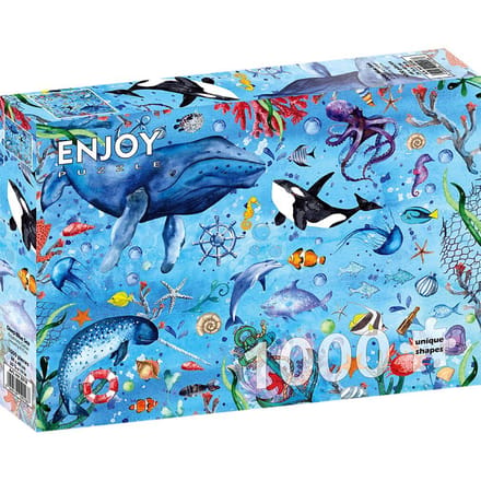 Enjoy Puzzle legpuzzel Deep Blue Sea - 1000 stukjes volwassenen.