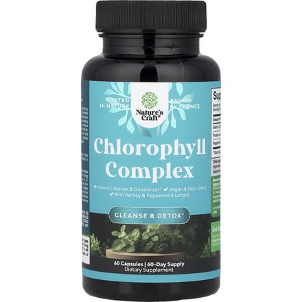 Nature's Craft, Complexe de Chlorophylle, 60 Gélules