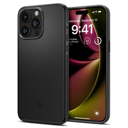 Spigen Thin Fit Hoesje voor de Apple iPhone 15 Pro Max - Back Cover Zwart