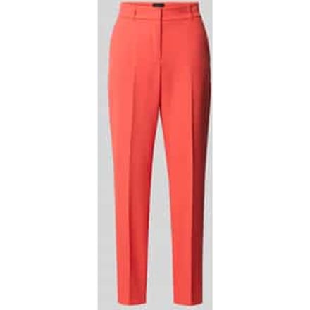 Slim fit cigarette pants met riemlussen