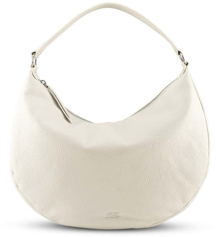 JOST Leren Schoudertas Vika Hobo Bag White Crème