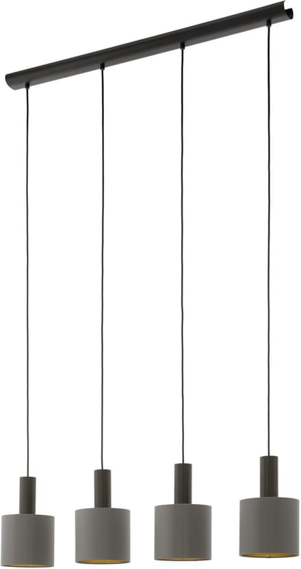 EGLO Concessa 1 Hanglamp - E27 - 94 cm - Donkerbruin/Cappucino/Goud