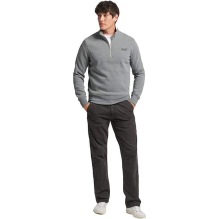 Sweater van biologisch katoen met rits Superdry Essential Logo