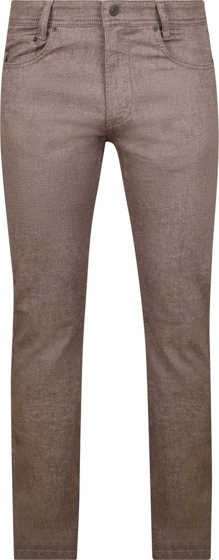 Mac Broek Arne Melange Bruin - Maat W 29 - L 30 - Heren - Five-pocket broek