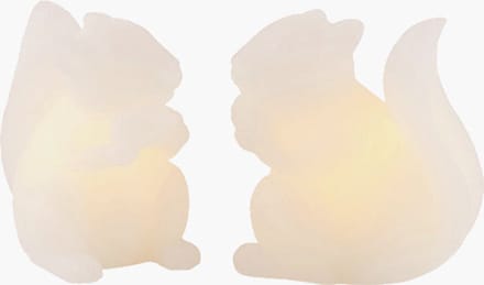Sirius Evelyn Eekhoorntjes LED verlichting - set van 2 - H 9 cm