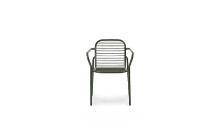Normann Copenhagen Vig Garten Armleunstoel - donkergroen