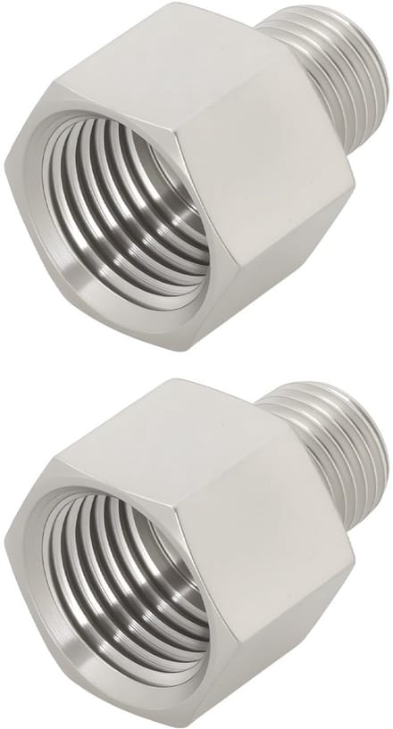 Dailygoods - 2-delige M14 x 1,5 naar M10 x 1 Schroefdraadadapter