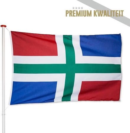Groningse Vlag Groningen 40x60cm - Kwaliteitsvlag - Geschikt voor buiten