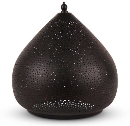 Safaary - Arabische Tafellamp Yamina Zwart Goud Ø 30 x 31cm