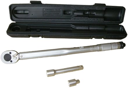 Stahlkaiser Momentsleutel 1/2'' 42-210NM + verlengstuk + Verloop 3/8''